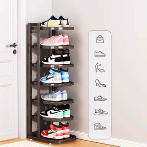 Home Stainless Steel Space Saving Shoe Rack Dormitory Stylish Open Shoe Cabinet