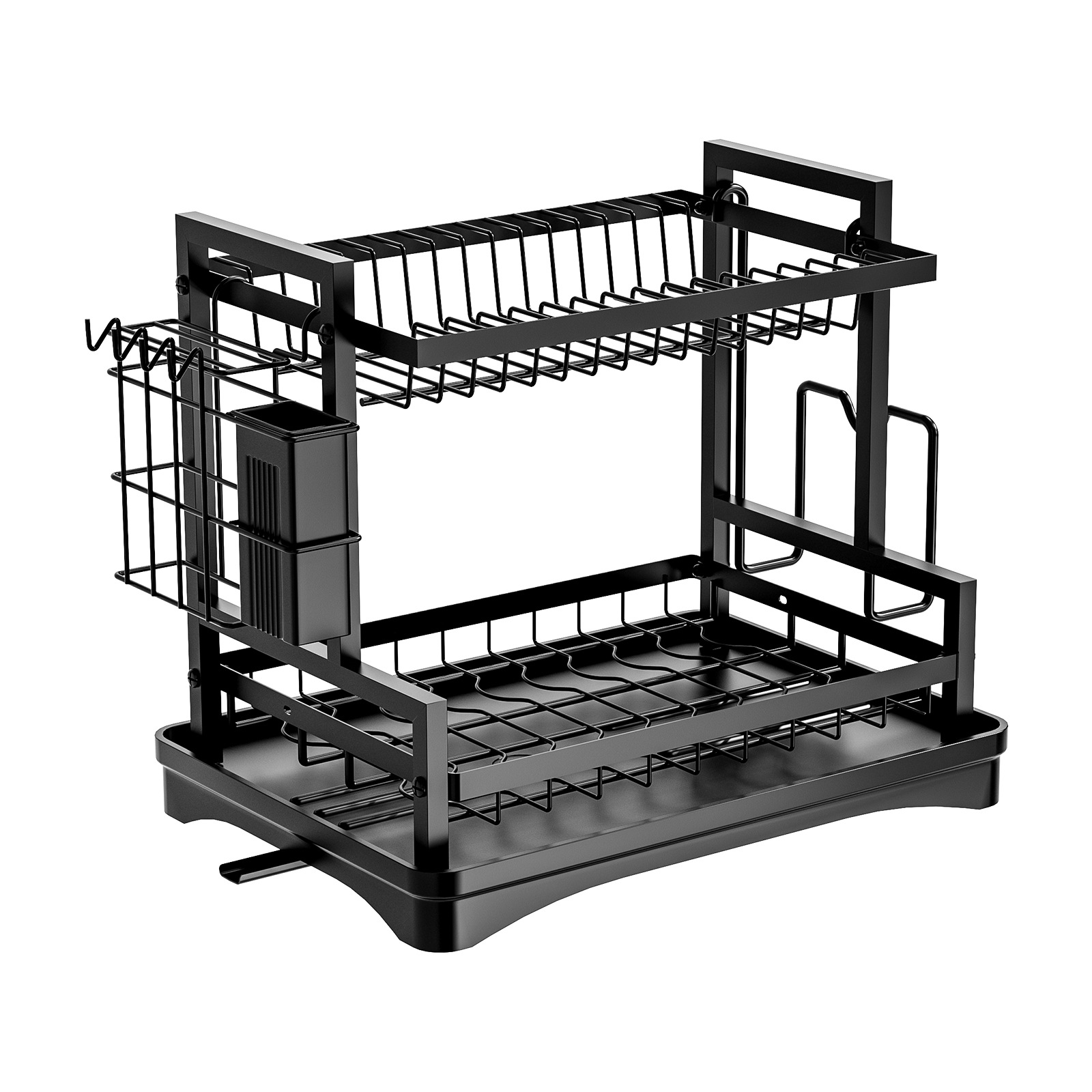 Cross-Border Kitchen Sink Countertop Dish Draining Rack Basket Cupboard Knife and Fork Cutlery Organizer