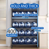 Floor Standing Metal Kitchen Storage Cabinet 4 Tier Extra Large Capacity with Pulleys