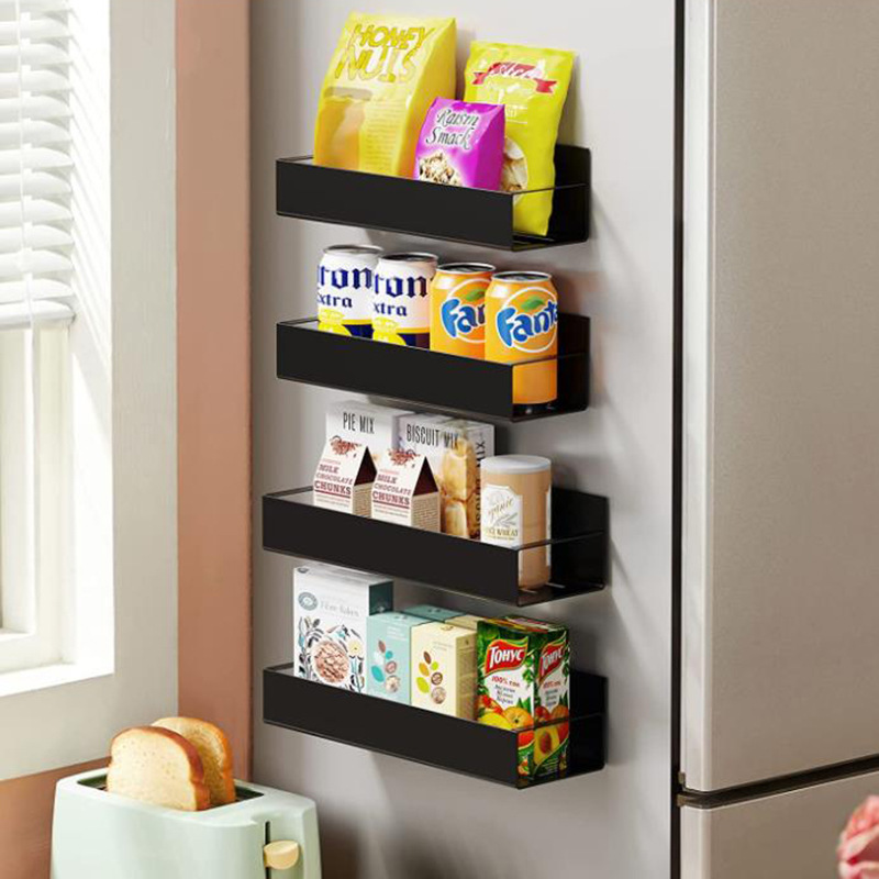 Cross-Border Multifunctional Magnetic Home Kitchen Refrigerator Washing Machine Side Hanging Shelves